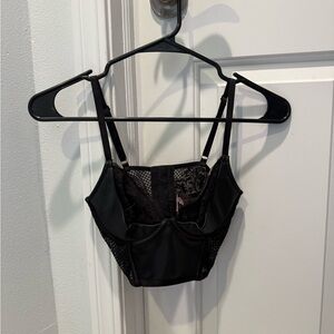 Elegant Black Lace Bustier